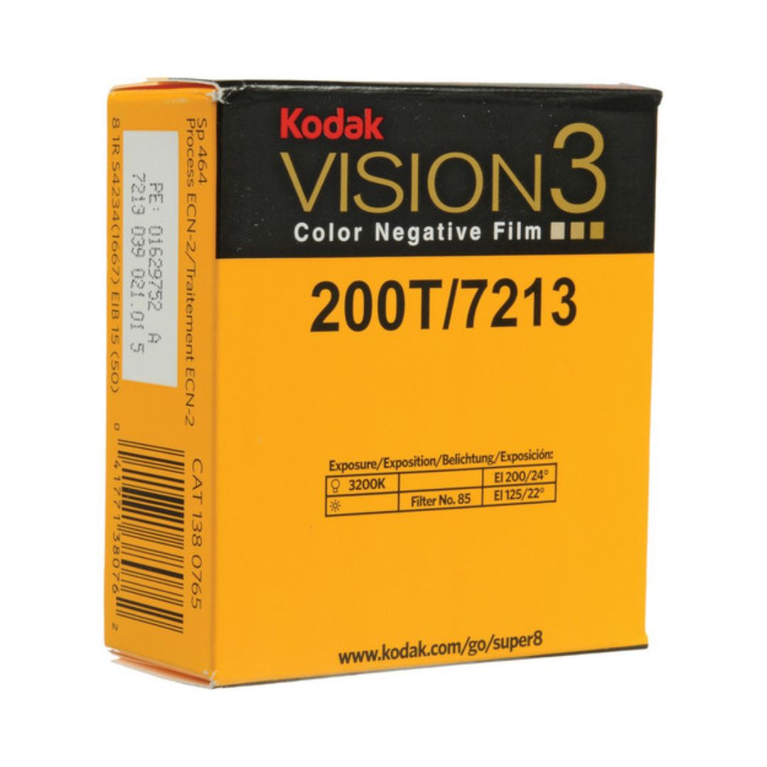 200T Película a Color Vision3 7213 | 50 FT | Super 8